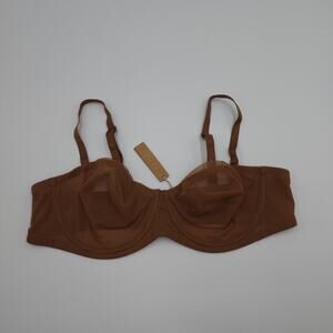 SKIMS Ultra Fine Mesh Strapless Underwire Bra in Bronze Size 40B